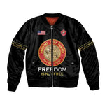 Personalized Honoring the First Black Marines Bomber Jacket Montford Point Heroes - Black - African Pride