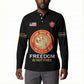 Personalized Proud to Honor Montford Point Marines Button Sweatshirt Freedom Is Not Free - Black