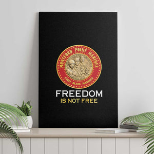 Honoring the First Black Marines Canvas Wall Art Montford Point Heroes - Black - African Pride