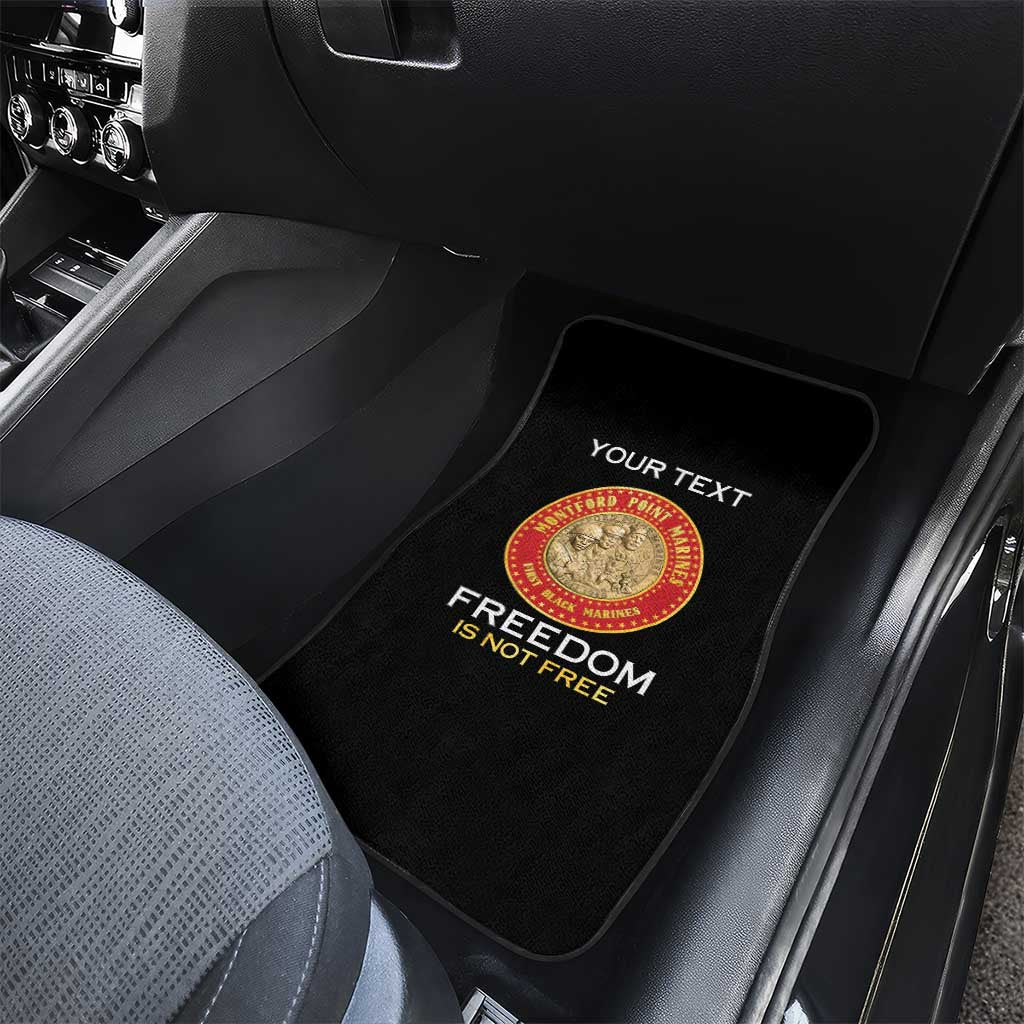 Personalized Honoring the First Black Marines Car Mats Montford Point Heroes - Black - African Pride