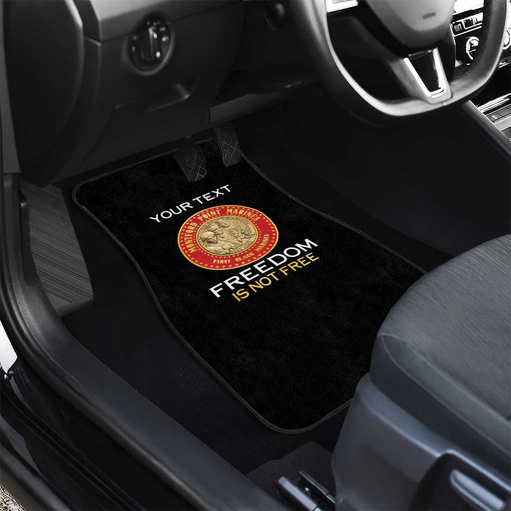 Personalized Honoring the First Black Marines Car Mats Montford Point Heroes - Black - African Pride