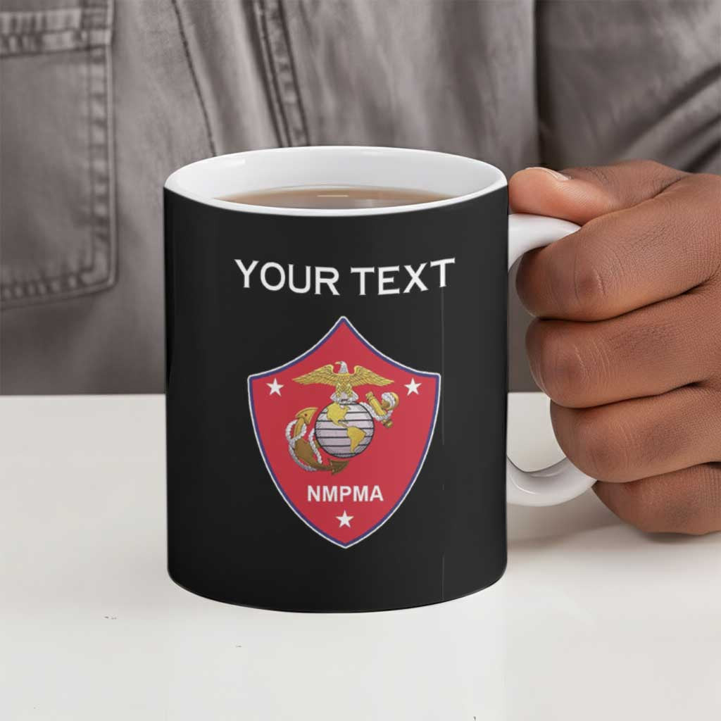 Personalized Proud to Honor Montford Point Marines Ceramic Mug Freedom Is Not Free - Black