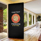 Personalized Proud to Honor Montford Point Marines Door Cover Freedom Is Not Free - Black