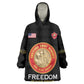 Personalized Honoring the First Black Marines Kid Wearable Blanket Hoodie Montford Point Heroes - Black - African Pride