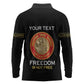 Personalized Honoring the First Black Marines Long Sleeve Polo Shirt Montford Point Heroes - Black - African Pride