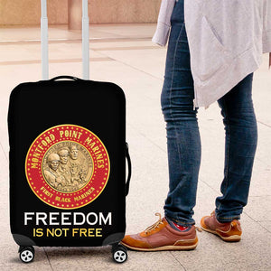Honoring the First Black Marines Luggage Cover Montford Point Heroes - Black - African Pride