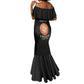 Personalized Honoring the First Black Marines Mermaid Dress Montford Point Heroes - Black - African Pride