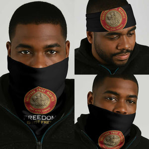 Honoring the First Black Marines Neck Gaiter Montford Point Heroes - Black - African Pride