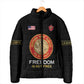 Personalized Proud to Honor Montford Point Marines Padded Jacket Freedom Is Not Free - Black