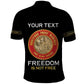 Personalized Honoring the First Black Marines Polo Shirt Montford Point Heroes - Black - African Pride