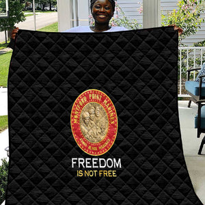 Honoring the First Black Marines Quilt Montford Point Heroes - Black - African Pride