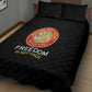 Honoring the First Black Marines Quilt Bed Set Montford Point Heroes - Black - African Pride
