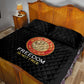 Honoring the First Black Marines Quilt Bed Set Montford Point Heroes - Black - African Pride