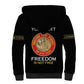 Personalized Honoring the First Black Marines Sherpa Hoodie Montford Point Heroes - Black - African Pride