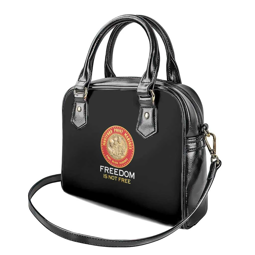 Honoring the First Black Marines Shoulder Handbag Montford Point Heroes - Black - African Pride
