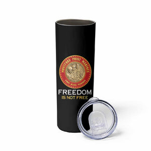 Personalized Honoring the First Black Marines Skinny Tumbler Montford Point Heroes - Black - African Pride