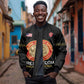 Personalized Honoring the First Black Marines Sleeve Zip Bomber Jacket Montford Point Heroes - Black - African Pride
