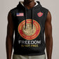 Personalized Honoring the First Black Marines Sleeveless Hoodie Montford Point Heroes - Black - African Pride