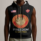Personalized Honoring the First Black Marines Sleeveless Zip Hoodie Montford Point Heroes - Black - African Pride