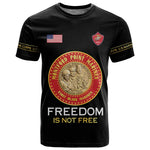 Personalized Honoring the First Black Marines T shirt Montford Point Heroes - Black - African Pride