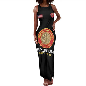 Personalized Honoring the First Black Marines Tank Maxi Dress Montford Point Heroes - Black - African Pride
