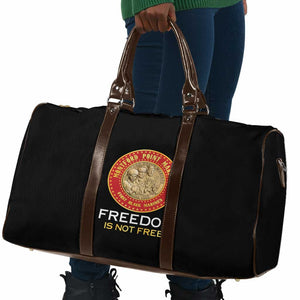 Proud to Honor Montford Point Marines Travel Bag Freedom Is Not Free - Black