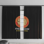Honoring the First Black Marines Window Curtain Montford Point Heroes - Black - African Pride