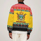 Afro Zimbabwe Christmas Bomber Jacket Coat Of Arms - African Pattern