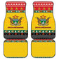 Afro Zimbabwe Christmas Car Mats Coat Of Arms - African Pattern