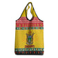 Afro Zimbabwe Christmas Grocery Bag Coat Of Arms - African Pattern