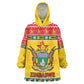 Afro Zimbabwe Christmas Kid Wearable Blanket Hoodie Coat Of Arms - African Pattern