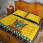 Afro Zimbabwe Christmas Quilt Bed Set Coat Of Arms - African Pattern