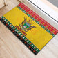 Afro Zimbabwe Christmas Rubber Doormat Coat Of Arms - African Pattern