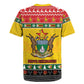 Afro Zimbabwe Christmas Rugby Jersey Coat Of Arms - African Pattern