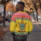 Afro Zimbabwe Christmas Sweatshirt Coat Of Arms - African Pattern