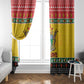 Afro Zimbabwe Christmas Window Curtain Coat Of Arms - African Pattern