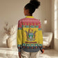 Afro Zimbabwe Christmas Women Casual Shirt Coat Of Arms - African Pattern LT15
