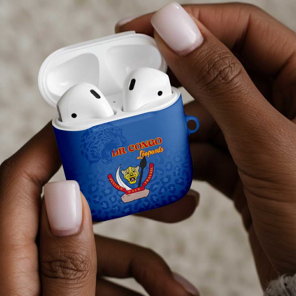 DR Congo Football AirPods Case Go Champions Leopards - Blue