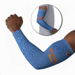 Custom DR Congo Football Arm Sleeves Go Champions Leopards - Blue