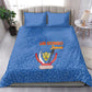 Afro DR Congo Football Bedding Set Viva Les Leopards - Blue - African Pride