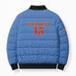 Custom DR Congo Football Bomber Puffer Jacket Go Champions Leopards - Blue