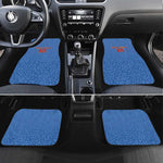 Afro DR Congo Football Custom Car Mats Viva Les Leopards - Blue - African Pride