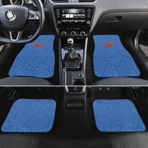 Afro DR Congo Football Custom Car Mats Viva Les Leopards - Blue - African Pride