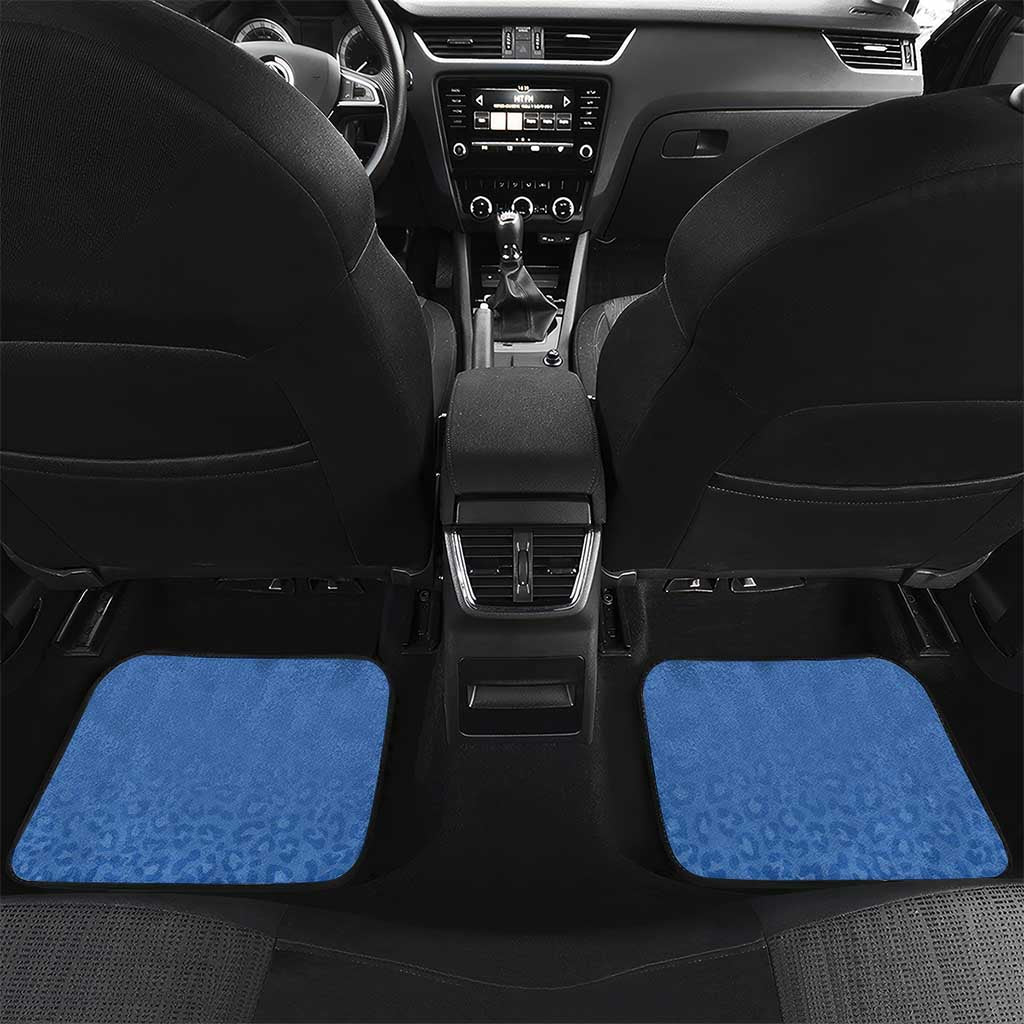 Afro DR Congo Football Custom Car Mats Viva Les Leopards - Blue - African Pride