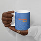 Custom DR Congo Football Ceramic Mug Go Champions Leopards - Blue