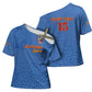 Custom DR Congo Football Cross Shoulder Shirt Go Champions Leopards - Blue