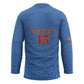 Custom DR Congo Football Hockey Jersey Go Champions Leopards - Blue