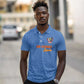 Afro DR Congo Football Custom Polo Shirt Viva Les Leopards - Blue - African Pride