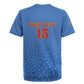 Afro DR Congo Football Custom Rugby Jersey Viva Les Leopards - Blue LT15