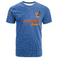 Afro DR Congo Football Custom T shirt Viva Les Leopards - Blue LT15